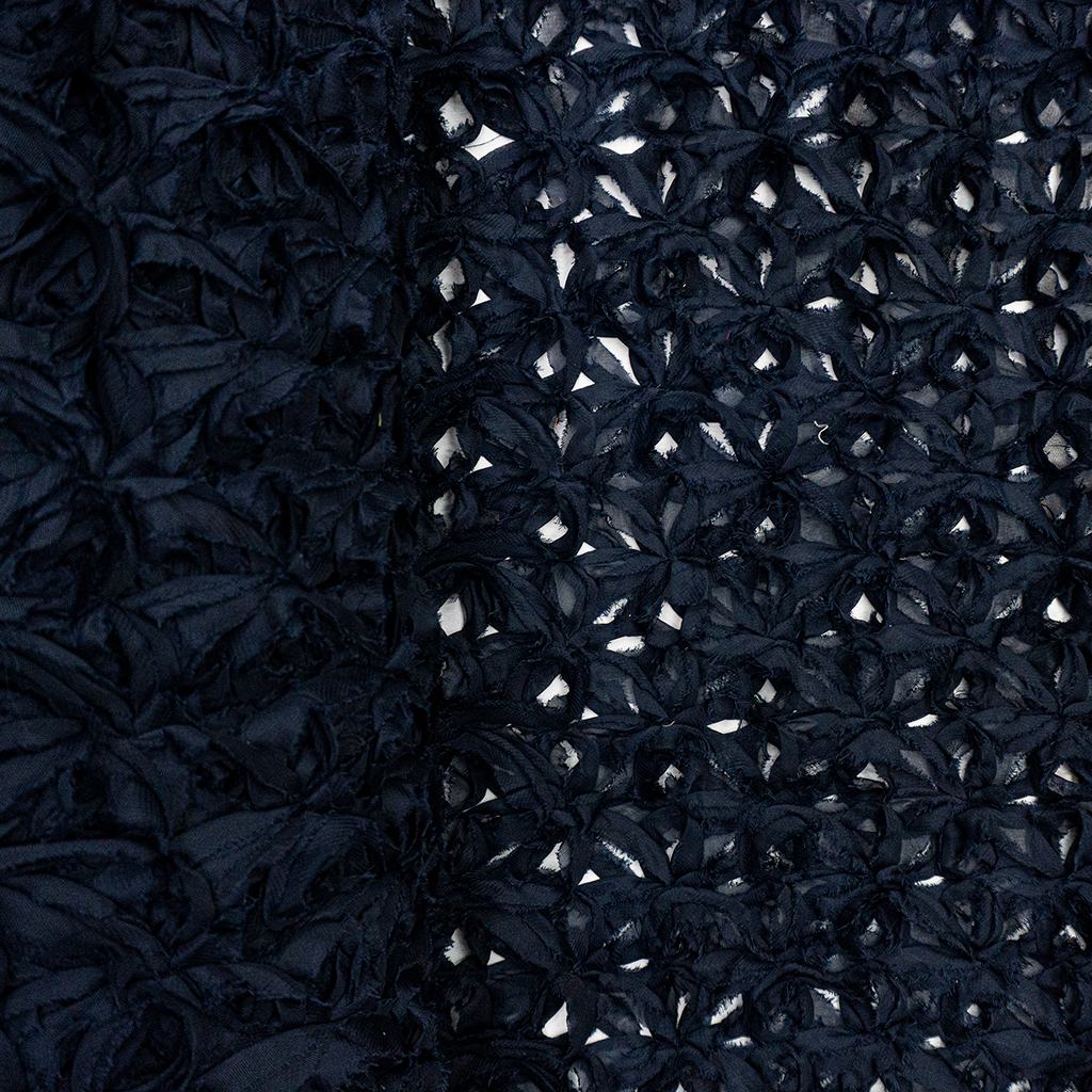 FT2D25FNAVY231.jpg 150CM RUFFLED LACE (NAVY) - Image 1