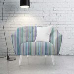 140CM GOLD STRIPE JAQUARD FABRIC - Image 2