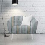 140CM GOLD STRIPE JAQUARD FABRIC - Image 2