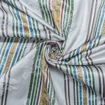 140CM GOLD STRIPE JAQUARD FABRIC - Image 3