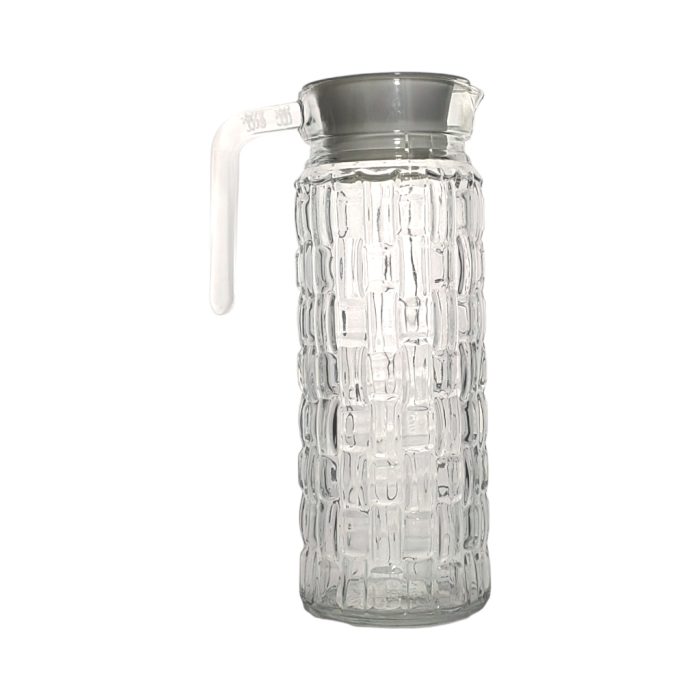 JUG 1LT GLASS CUBE PTTRN - Image 1
