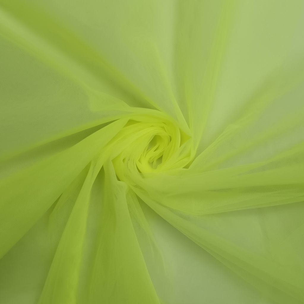 HAYAL5FNEON20GREEN231.jpg 300CM QLTY TURKISH POLYESTER HAYAL TULLE - NEON GREEN - Image 1