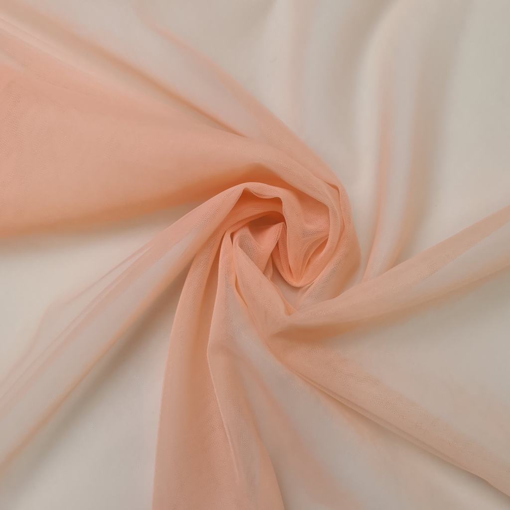 HAYAL5FPEACH231.jpg 300CM QLTY TURKISH POLYESTER HAYAL TULLE - PEACH - Image 1