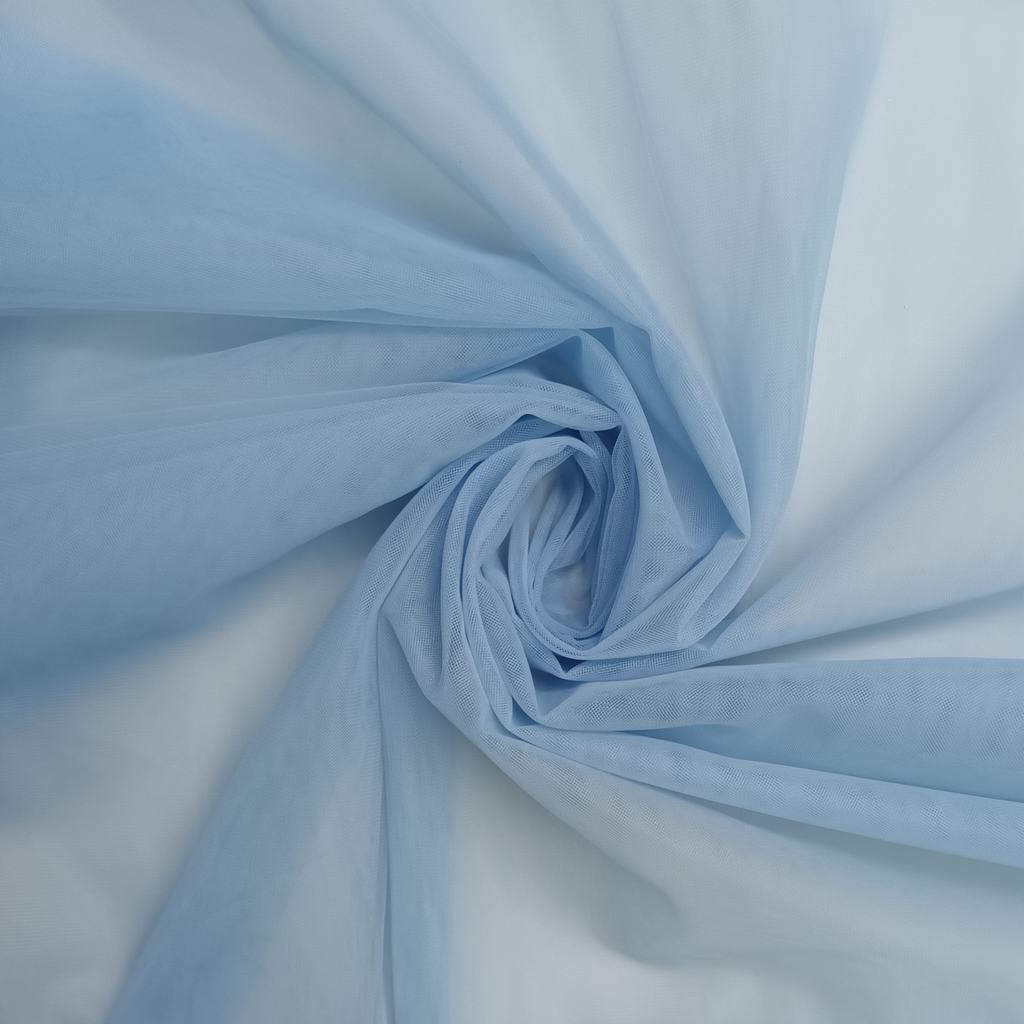 HAYAL5FPOWDER20BLUE231.jpg 300CM QLTY TURKISH POLYESTER HAYAL TULLE - POWDER BLUE - Image 1