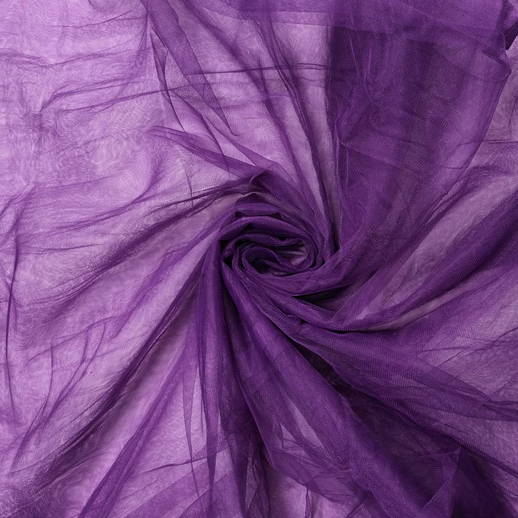 HAYAL5FPURPLE231.jpg 300CM QLTY TURKISH POLYESTER HAYAL TULLE - PURPLE - Image 1