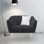 140CM HAZAN UPHOLSTERY FABRIC-BLACK - Image 2