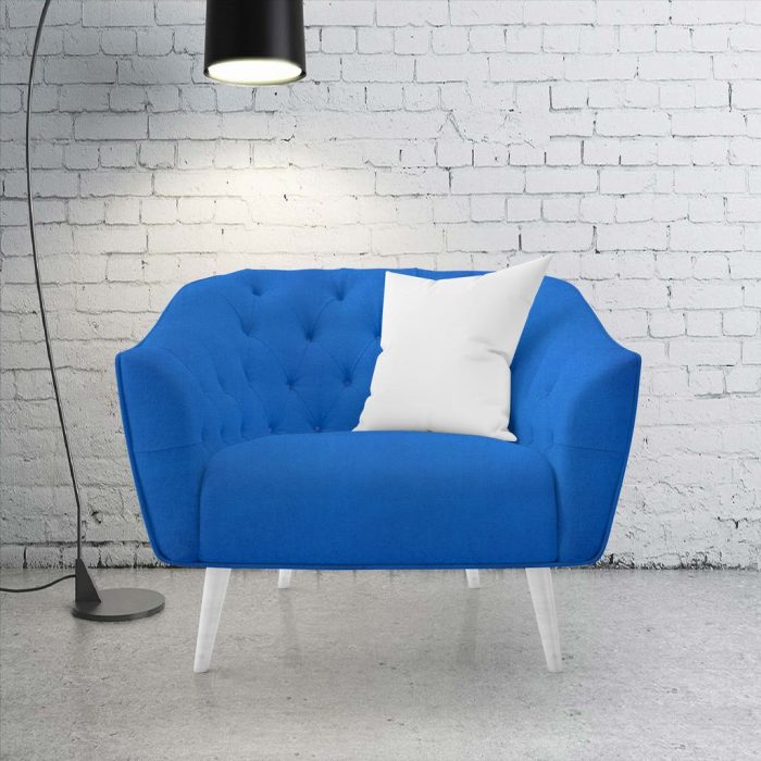 140CM HAZAN UPHOLSTERY FABRIC-ROYAL BLUE - Image 2
