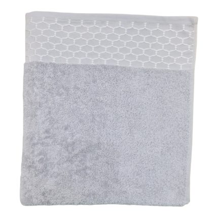 HONEY COMB BATH SHEET GREY