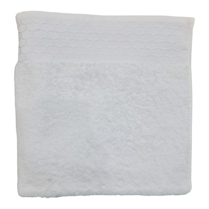 HONEY COMB BATH TOWEL WHITE - Image 1