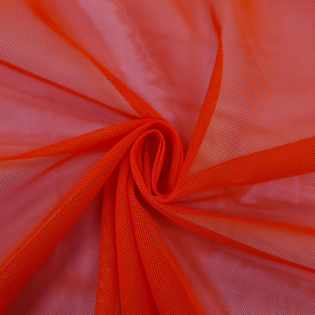 HI2DVIS5FNEON20ORANGE.jpg PLAIN HI-VIS MESH (150CM)(NEON ORANGE) - Image 1