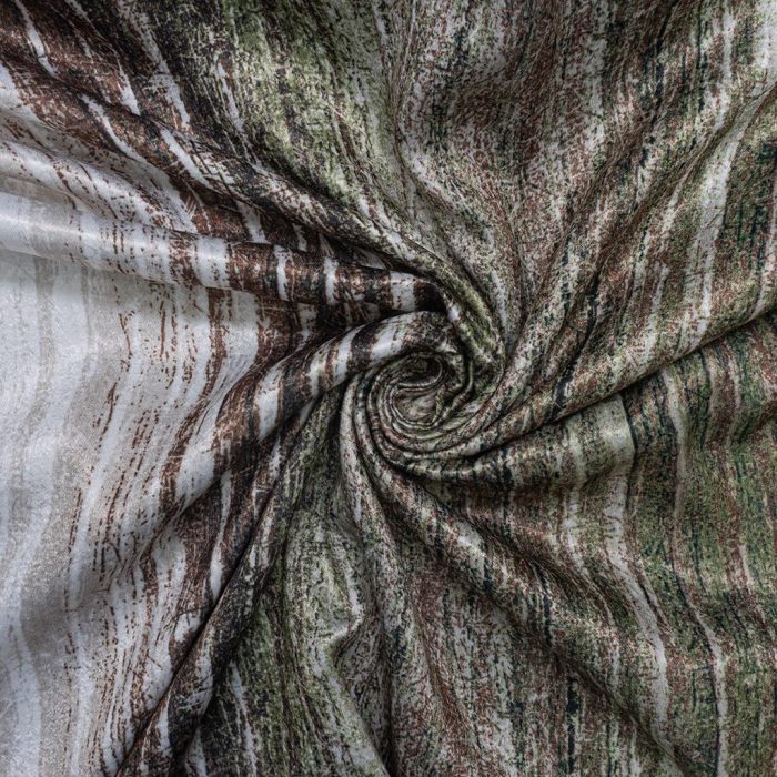 PRINTED CURTAIN JAQUARD - GREEN - Image 3