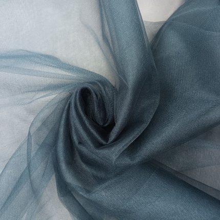 300CM QLTY TURKISH POLYESTER TULLE - ASH BLUE