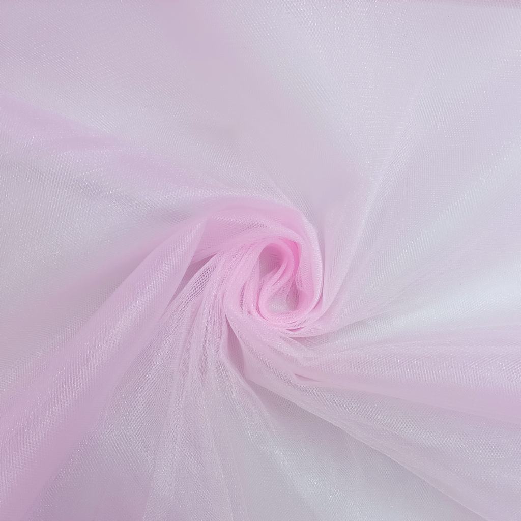 KRISTAL5FBABY20PINK231.jpg 300CM QLTY TURKISH POLYESTER TULLE - BABY PINK - Image 1