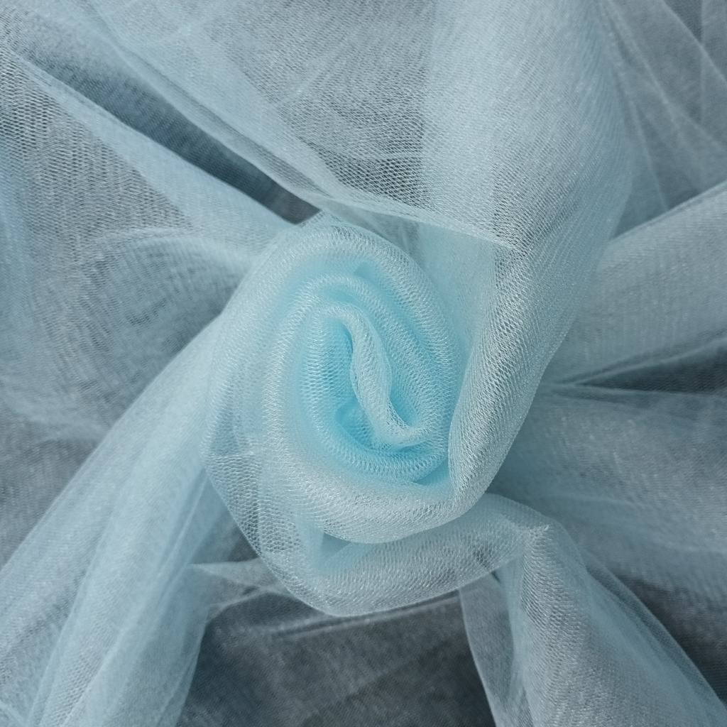KRISTAL5FPOWDER20BLUE.jpg 300CM QLTY TURKISH POLYESTER TULLE - POWDER BLUE - Image 1