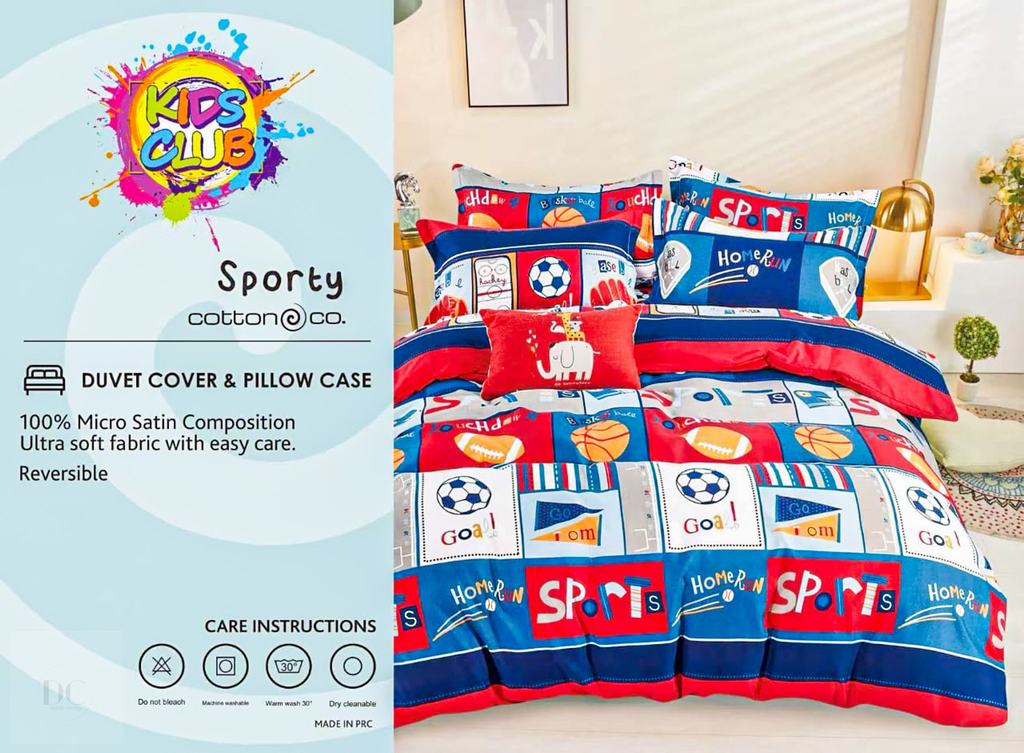 KSDC5FSP231.jpg KIDS DUVET COVER SINGLE - SPORTY - Image 1