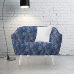 140CM EDEN PROTEA FOREST NAVY LINEN - Image 2