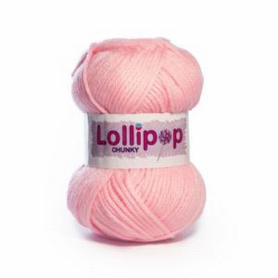 LOLLIPOP CHUNKY 100G LIGHT PINK