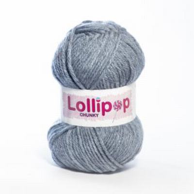 LOLLIPOP CHUNKY 100G MELANGE DENIM