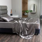 SATIN SHEET KING -CHARCOAL