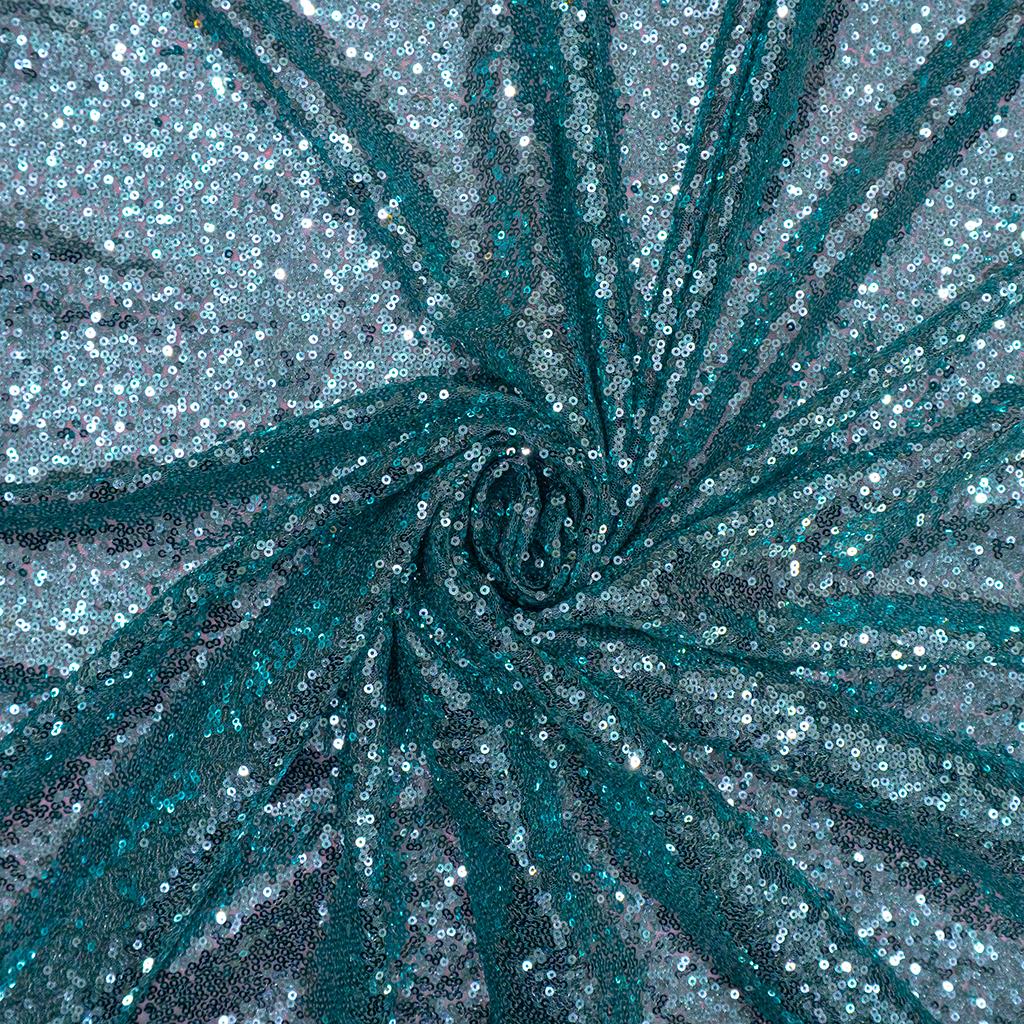 M2DST5FAQUA232.jpg 115CM SEQUINS TULLE - Image 2
