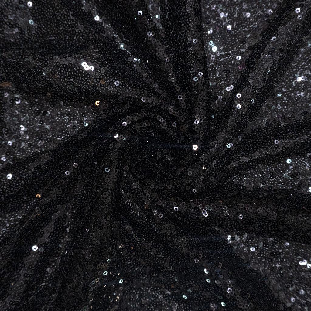 M2DST5FBLACK232.jpg 115CM SEQUINS TULLE - Image 2