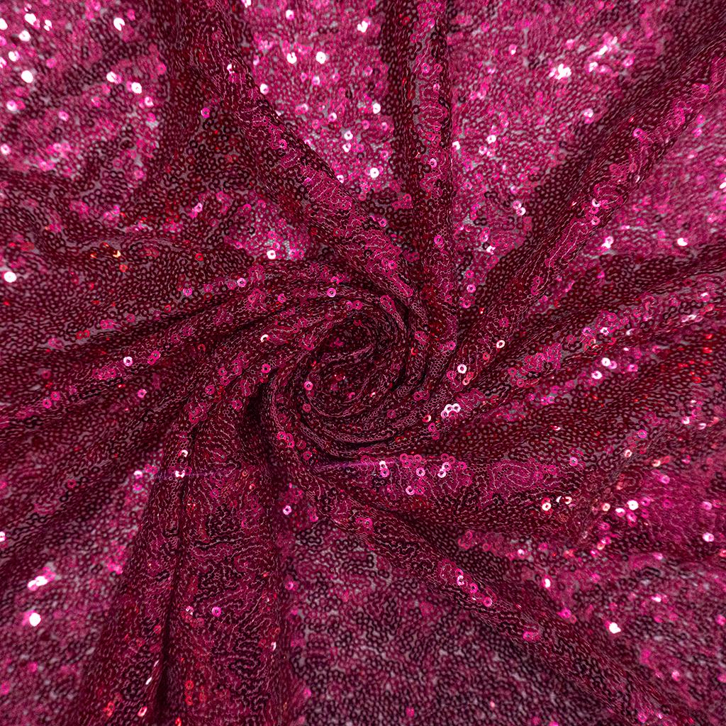 M2DST5FCERISE232.jpg 115CM SEQUINS TULLE - Image 2