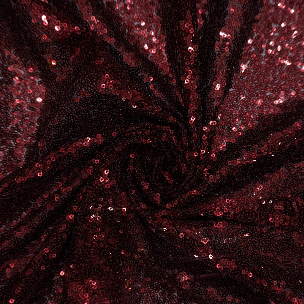 M2DST5FMAROON232.jpg 115CM SEQUINS TULLE - Image 2