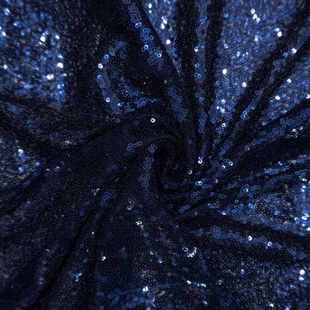 M2DST5FNAVY232.jpg 115CM SEQUINS TULLE - Image 2