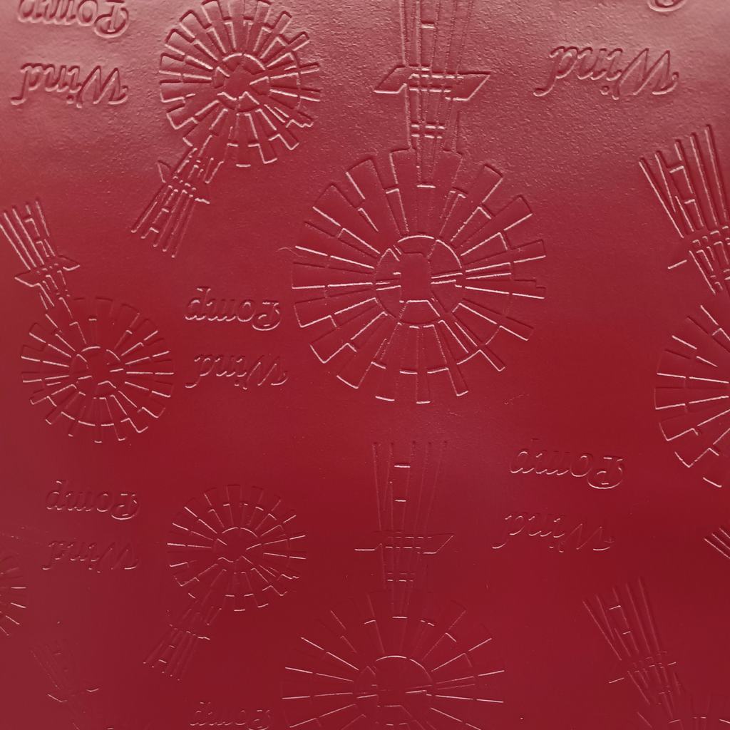 M41EV5FMAROON231.jpg 140CM EMBOSSED VINYL - MAROON - Image 1