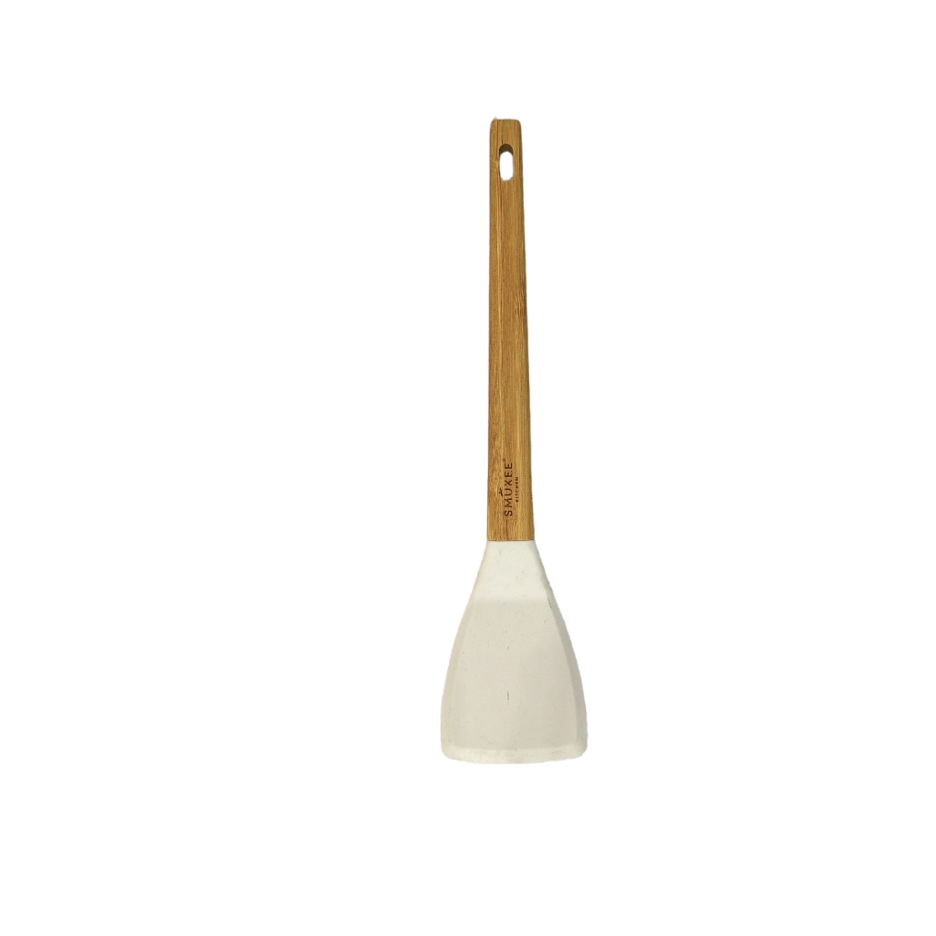 MB2D162485FW.jpg LIFTER WITH BAMBOO HANDLE-WHITE - Image 1