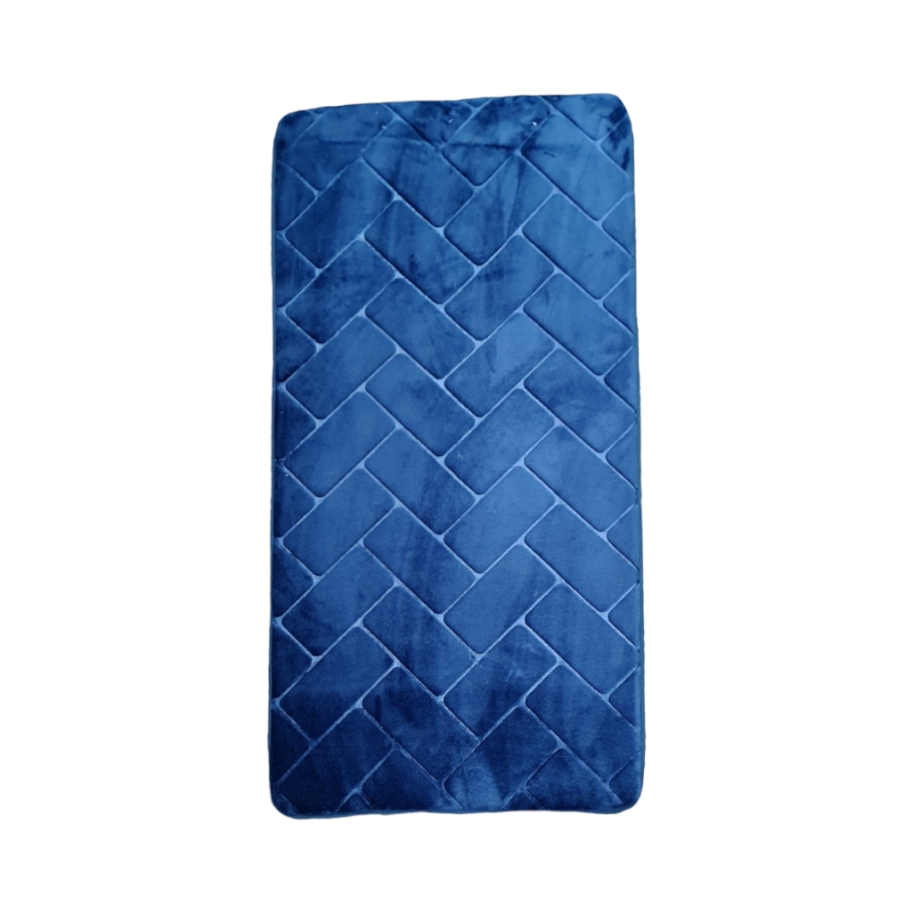 MBAT2DA5FNB20.jpg 60 X 120 MEMORY BATHMAT ATHENS NAVY BLUE - Image 1