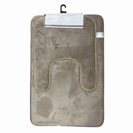 MEMORY FOAM 2PC - TAUPE