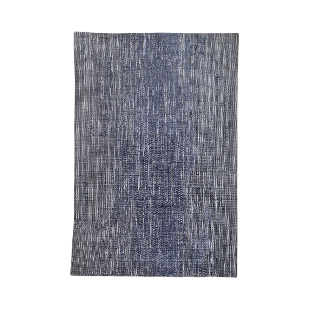 MM2DPM5F4.jpg PLACEMAT WITH GLASS PRINT BLUE SILVER 24471 - Image 1