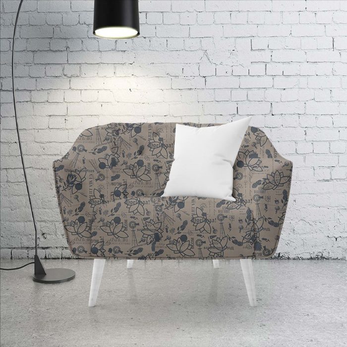 140CM PRINTED VINYL-WHITE - Image 2