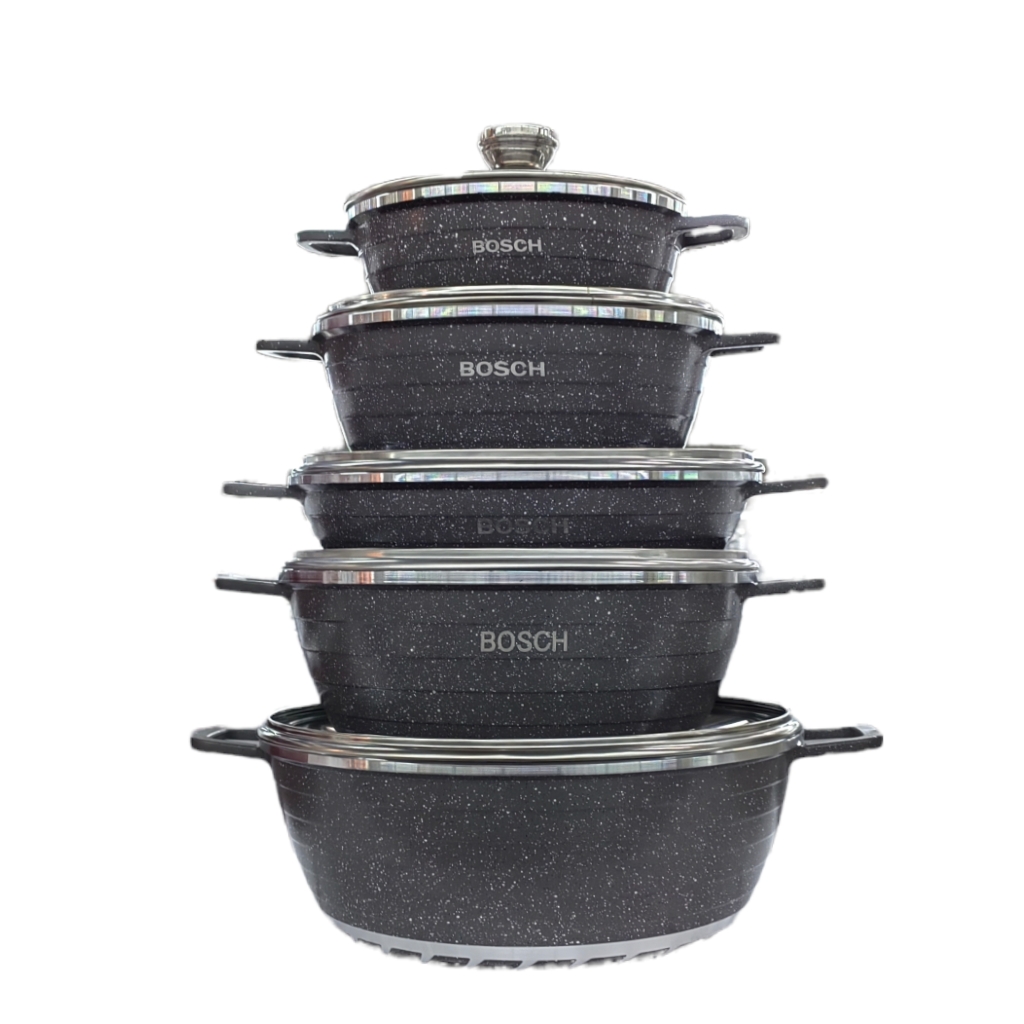 MS2DACS5F2.jpg BOSCH POT SET 10PCS GREY - Image 1