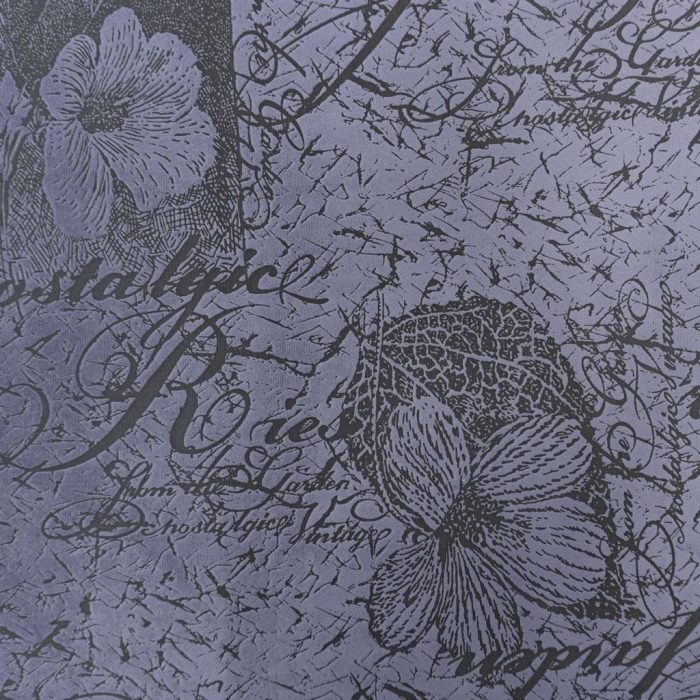 140CM VELVET UPHOLSTERY-VIOLET PRINT 21 - Image 1