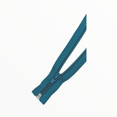 55CM OPEN END ZIP - TQ,BLUE - (17)