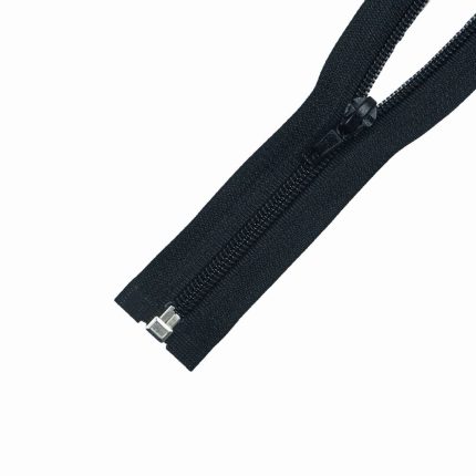 75CM OPEN END ZIP - BLACK - (580)