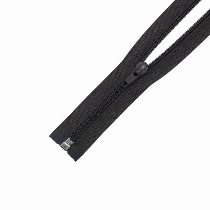 75CM OPEN END ZIP - DK,BROWN - (8)