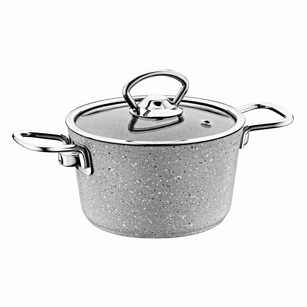OMS31112D165FGR231.jpg 16CM DEEP MINI CASSEROLE GREY - Image 1