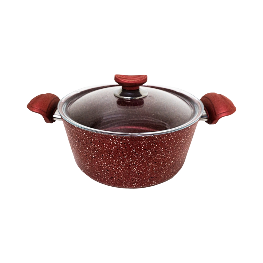 OMS31112D245FR231.jpg DEEP CASSOROLE 24CM -RED - Image 1