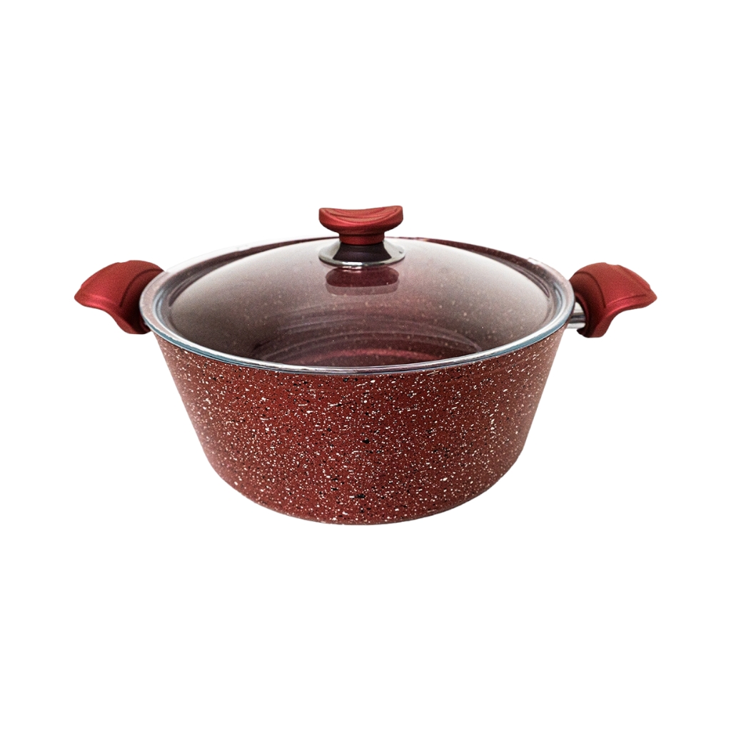 OMS31112D305FR231.jpg DEEP CASSOROLE 30CM RED - Image 1