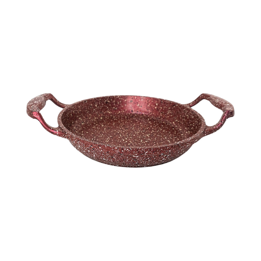 OMS32482D165FR231.jpg GRANITE EGG PAN 16CM -RED - Image 1