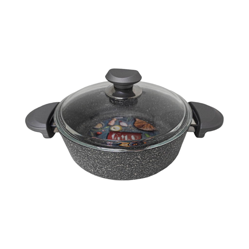 OMS33102D225FG231.jpg LOW CASSOROLE 22CM -GREY - Image 1