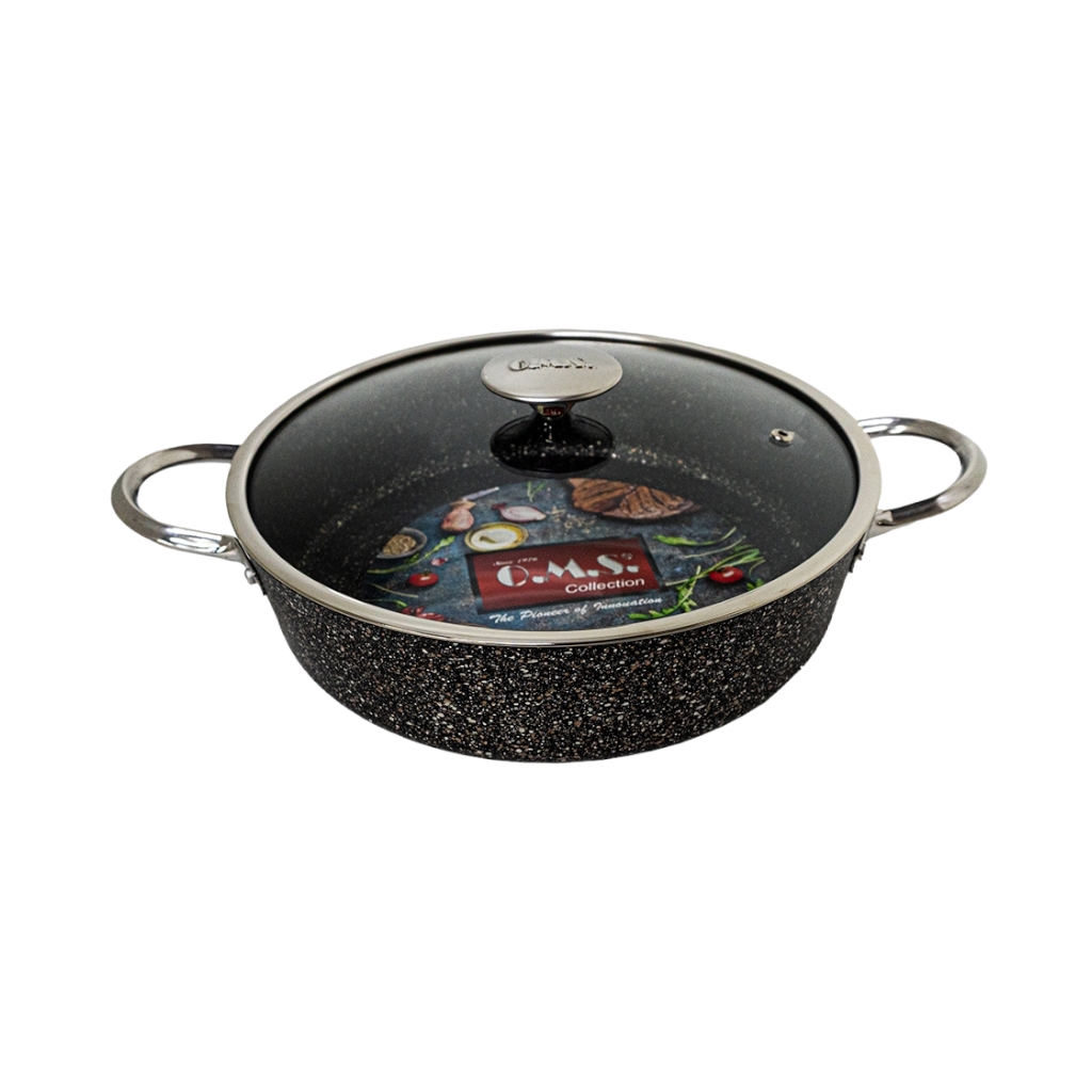 OMS33162D285FB231.jpg LOW CASSOROLE INDUCTION 28CM -BLACK - Image 1