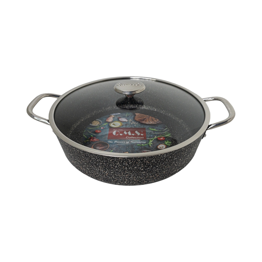 OMS33162D305FB231.jpg LOW CASSOROLE INDUCTION 30CM -BLACK - Image 1