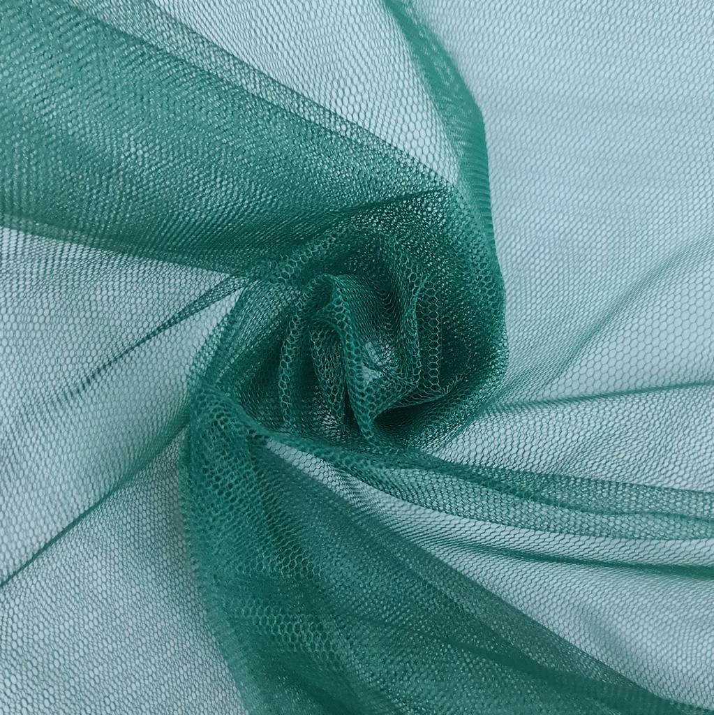P05005FBOTTLE20GREEN231.jpg 150CM NYLON TULLE - BOTTLE GREEN - Image 1