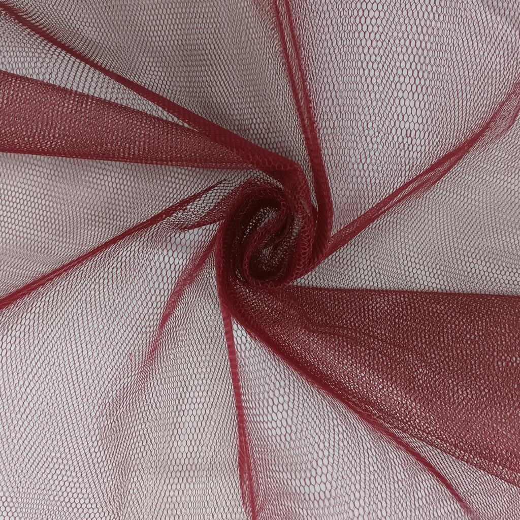 P05005FMAROON231.jpg 150CM NYLON TULLE - MAROON - Image 1