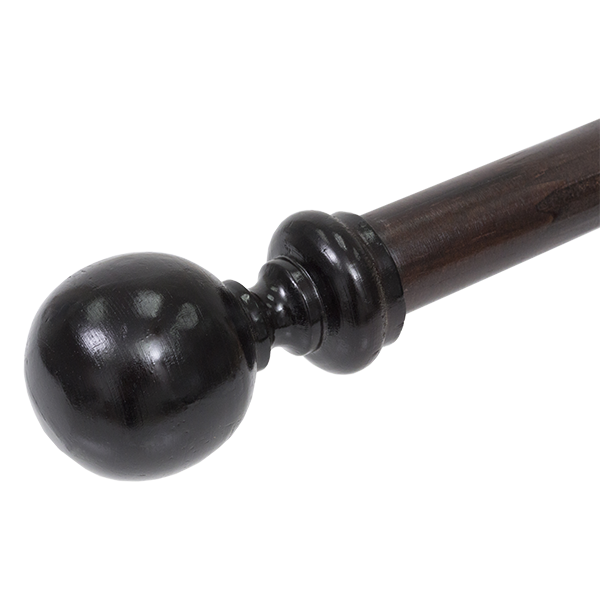 P102.png 34MM BALL FIN WOODEN - MAHOGANY - Image 1