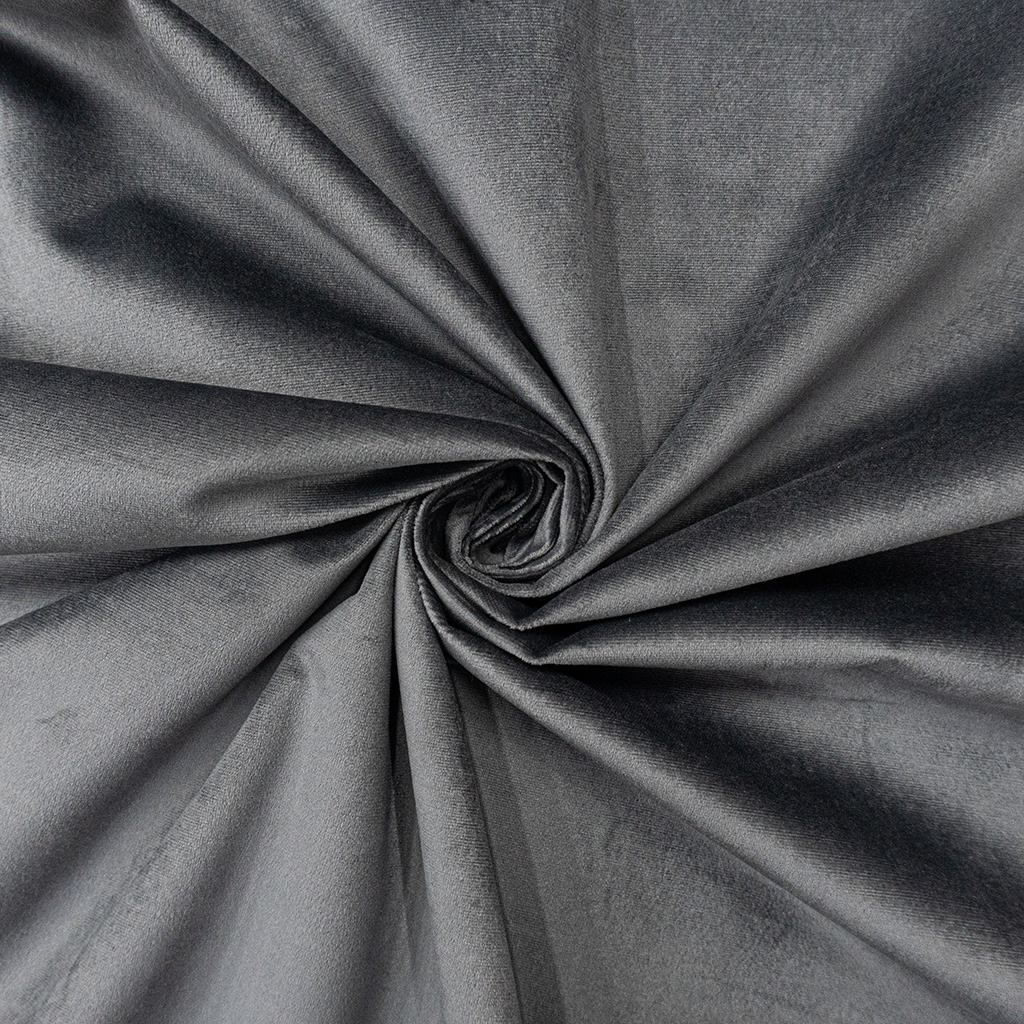 P2DVS5FDG232.jpg PLAIN VELVET (140CM)(DARK GREY) - Image 2